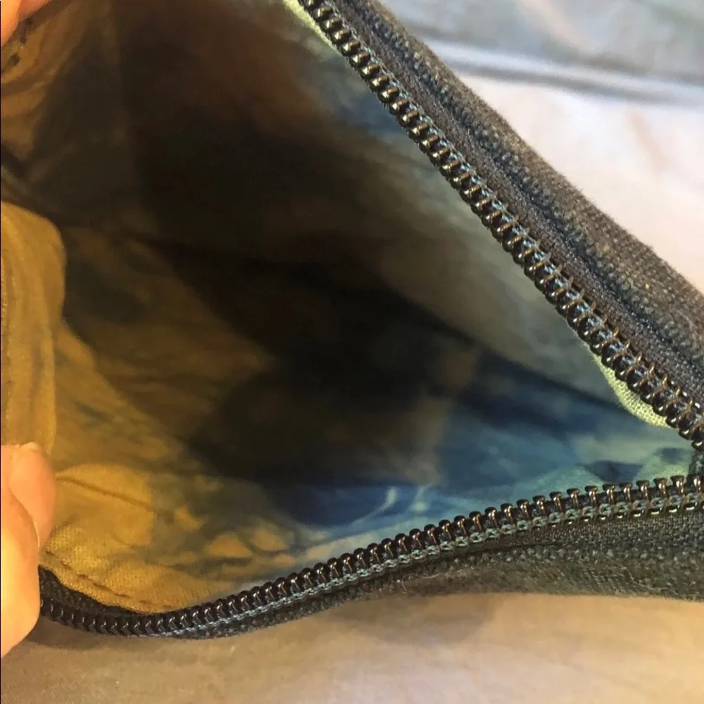 Free people canvas tie dye distressed pouch